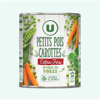 U Petits Pois Carottes 530g