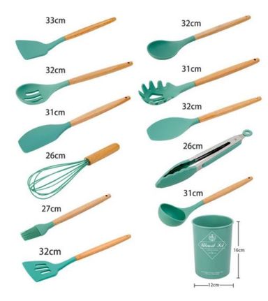 12PCS SILICONE TOOLS
