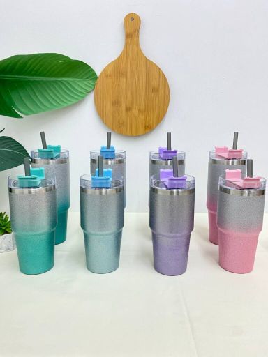 GLITTER THERMOS TUMBLER