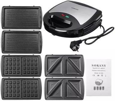 SOKANY SANDWICH MAKER 3in1 KJ302
