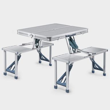 ALUMINIUM PICNIC TABLE SET ALUMINIUM