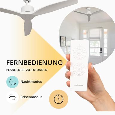 CEILING FAN -MELLER- BRIZY WHITE