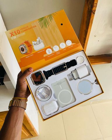 Smart watch & power bank and AirPod Pro 