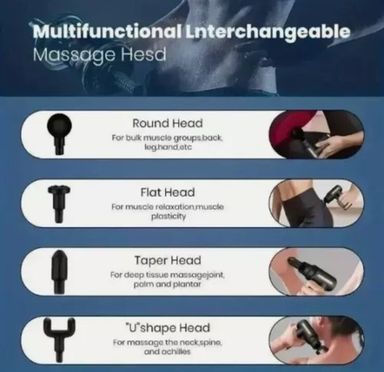 6 speeds Massage Gun Percussion Massager Deep Tissue Muscle Vibrating Relax NEW