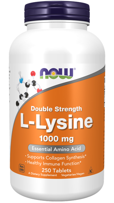 L-Lysine, Double Strength 1000 mg Tablets