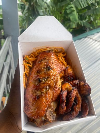 Pasta With Turkey and plantain