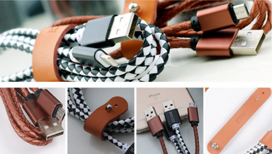 LEATHER FAST USB DATA CABLE USB401