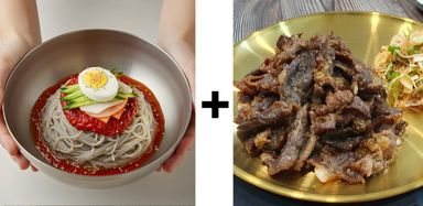Bibim naengmyeon + Brisket bulgogi (Special price)
