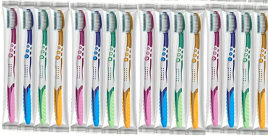 Toothbrushes, Each Wrapped Individually, Featuring Medium Soft Or Hard Bristles