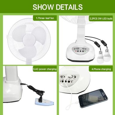SOLAR FAN TABLE TOP 12 INCH