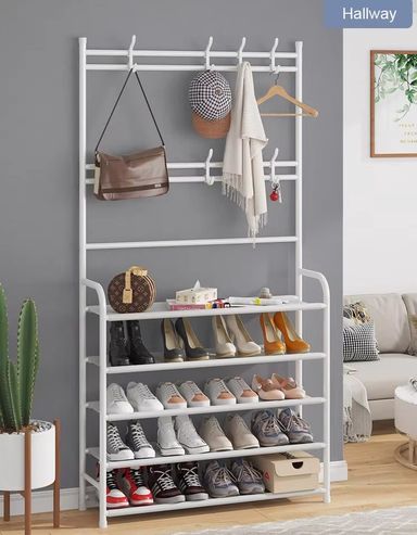 CLOTH HANGER SHOE RACK 4L 80CM NO COVER