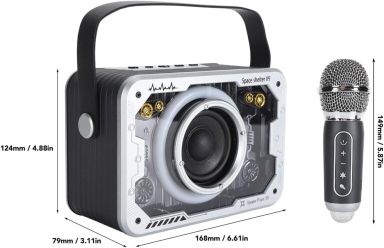 Space Capsule L203 V9 Speaker 2 Mic White