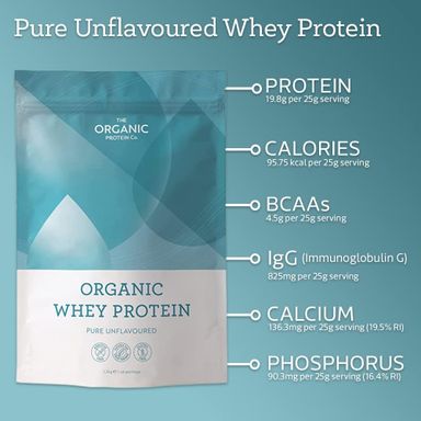 Pure Organic Whey Protein 1.2 Kg