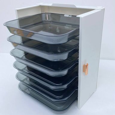 FOLDABLE 6 LAYER FOOD TRAY