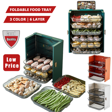 FOLDABLE 6 LAYER FOOD TRAY