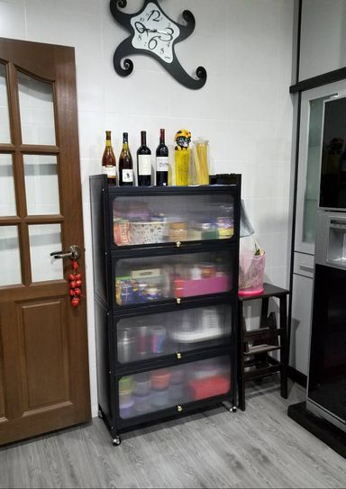 KITCHEN CABINET MICROWAVE RACK