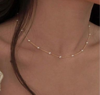 Beaded Pearl Necklace