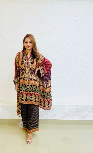 Brown Kaftan Set