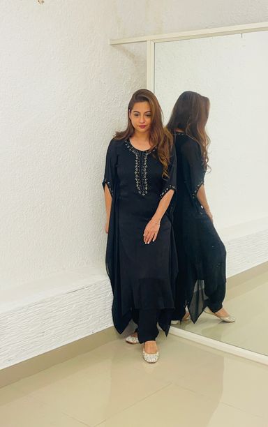 Black Kaftan Set