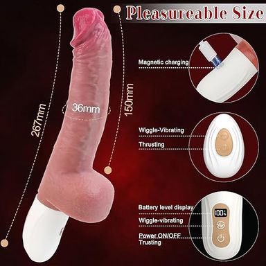 Thrusting Dildo Vibrator 