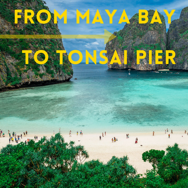 from Maya Bay to Tonsai Pier (Main Pier)