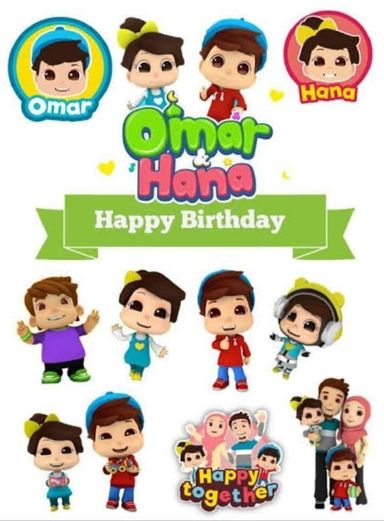 Birthday Cake With Cartoonic Topper