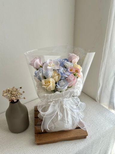 Soap Flower Mixed Bouquet ( Blue ) 