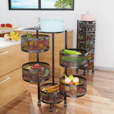 Rotating Kitchen Storage Basket ? ROUND