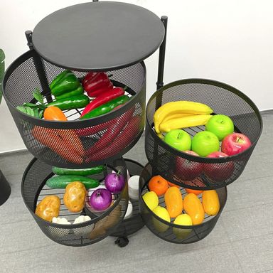 Rotating Kitchen Storage Basket ? ROUND