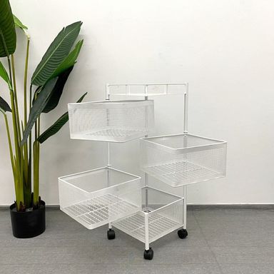 Rotating Kitchen Storage Basket Square