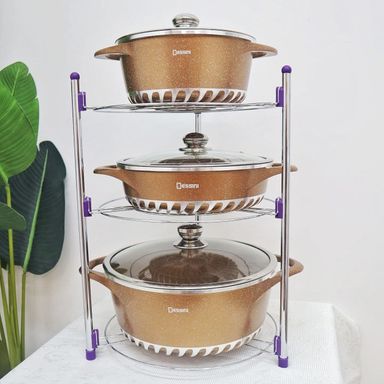 Pot Rack Stainless Steel Flower