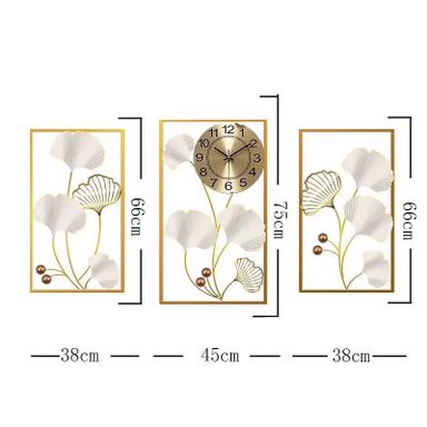 CLOCK IRON WALL DECORATION A2102