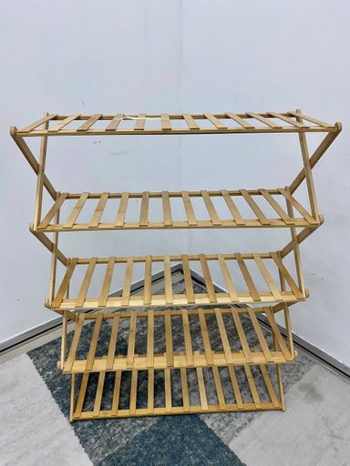 WOOD SHELF SHOE RACK