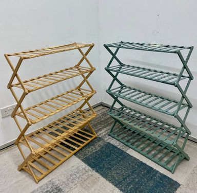 WOOD SHELF SHOE RACK
