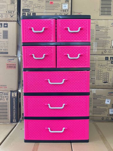 DRAWER 5 TIER PINK
