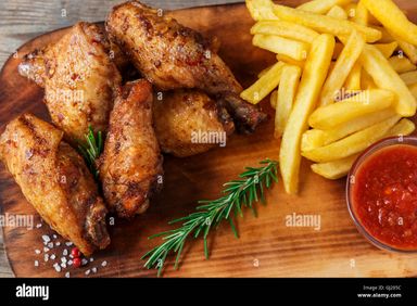 Pomme frite + aileron - CHEZ RAHMANE ET FRERES