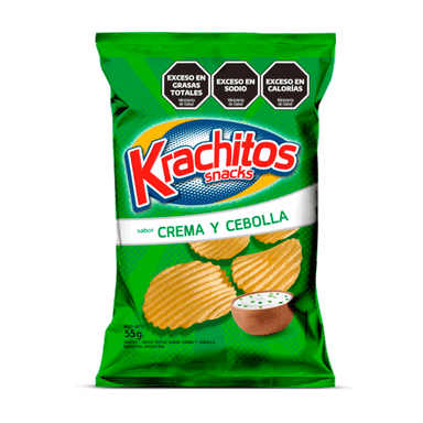 Papas Fritas Krachitos Crema y Cebolla 55gr