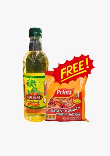 Malabar Coconut Oil 1L + Free Prima Special Noodles 325g