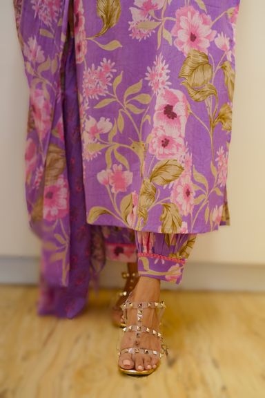 Lilac Floral Set