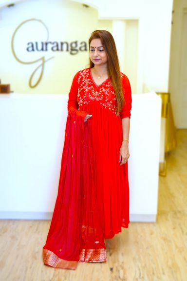Red Chinnon Set