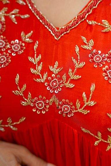 Red Chinnon Set