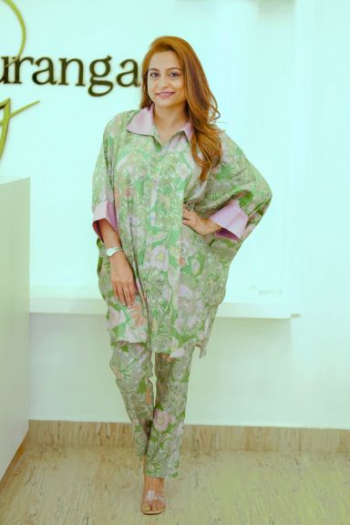 Green Muslin Coords