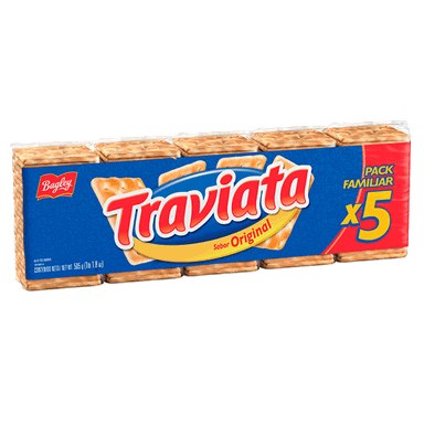 Galletitas Traviata Familiar Pentapack 505Gr