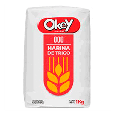 Harina OKEY 000 Tres Ceros 1kg