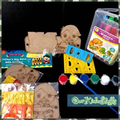 DIY Felt Craft Father's Day Car Display Board Kit