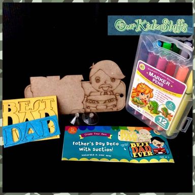 DIY Felt Craft Father's Day Car Display Board Kit
