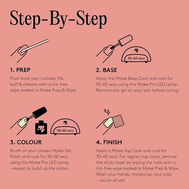 Mylee Gel Nail Polish 10ml [Strawberry Milkshake] UV/LED Soak-Off Nail Art Manicure Pedicure for Professional, Salon & Home Use [Pink Range] - Long Lasting & Easy to Apply