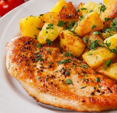 Pomme sautée au poulet - BAR RESTAU CHEZ DAGAN