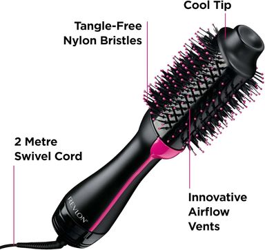 Revlon Salon One-Step Hair Dryer & Volumiser with Sectioning Comb Included (for mid to Long Hair, One-Step Technology, 2-in-1 Styling Tool, Ionic & Ceramic Technology) RVDR5222UKAMZ