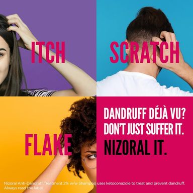 Nizoral Anti-Dandruff Treatment Shampoo, Treats and Prevents Dandruff, Clinically Proven to Control Itchy & Flaky Scalps, Contains Ketoconazole, 1 x 100ml